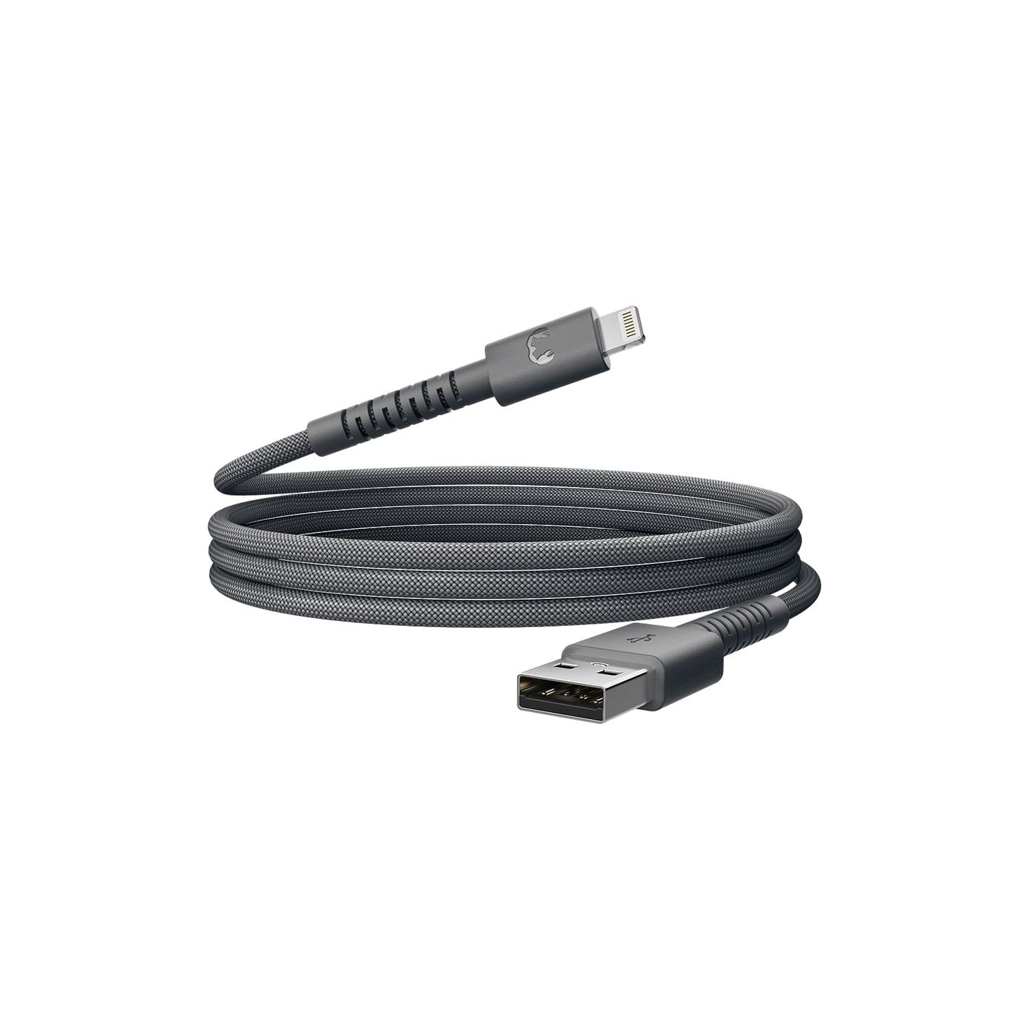 Fresh 'n Rebel Flexwave Sillicon Braided Usb-a Naar Lightning Usb-kabel 70 Cm Storm Grey afbeelding