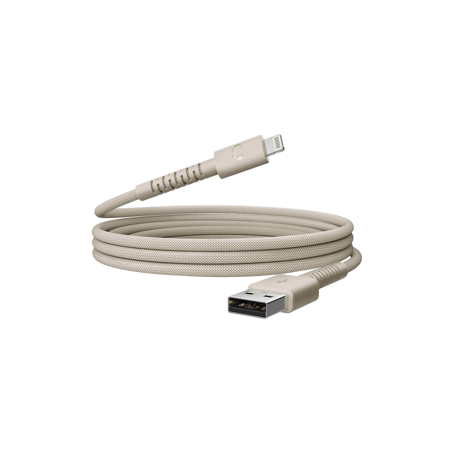 Fresh 'n Rebel Flexwave Silicone Braided Usb-a Naar Lightning Usb-kabel 2 M Silky Sand