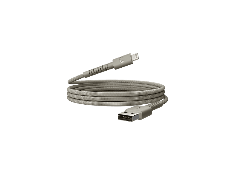 Fresh N Rebel Flexwave Silicone Braided Usb-a Naar Lightning Usb-kabel 2 M Dried Green