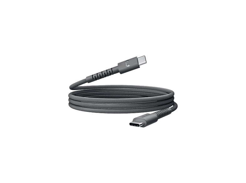 Fresh 'n Rebel Flexwave Silicone Braided 60w Usb-c Kabel 70 Cm Storm Grey afbeelding