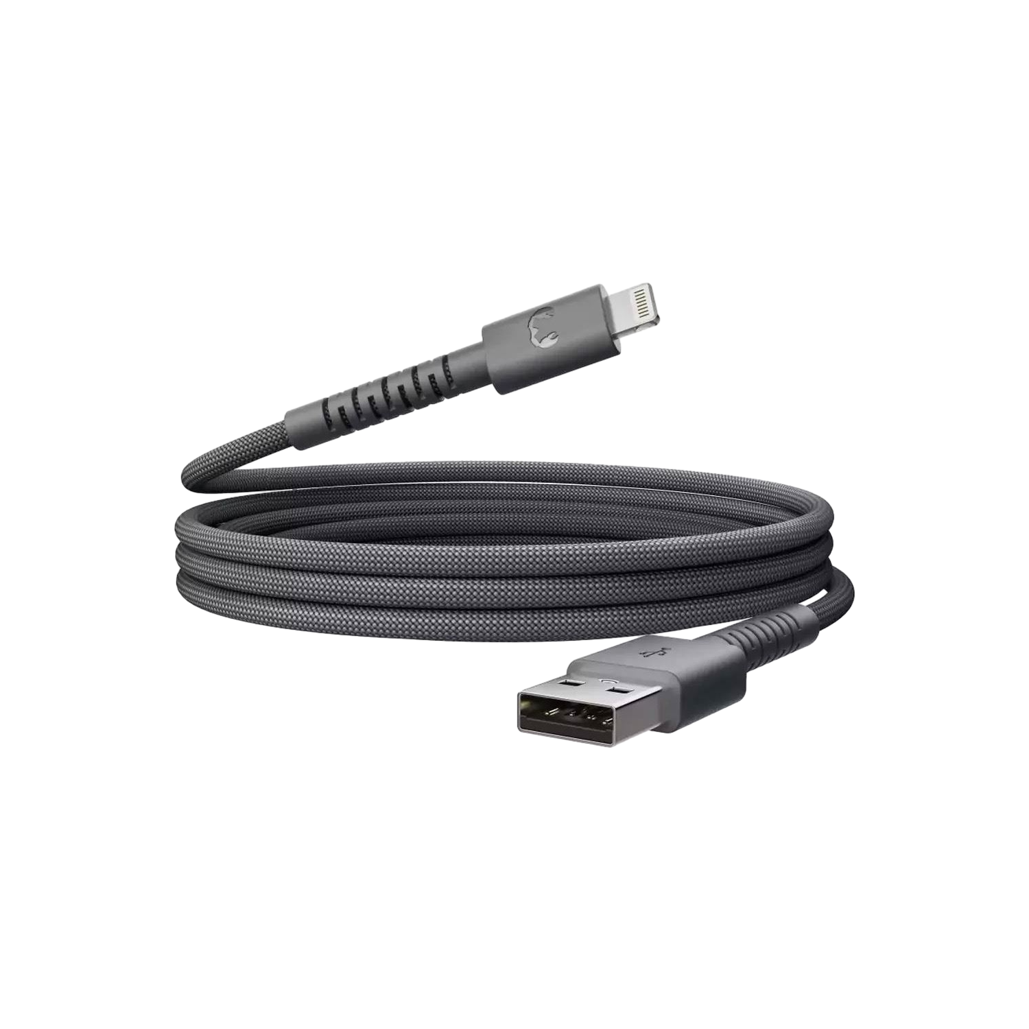 Fresh 'n Rebel Flexwave Silicone Braided Usb-a Naar Lightning Usb-kabel 2 M Storm Grey