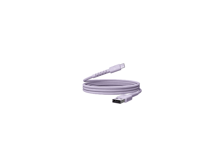 Fresh 'n Rebel Flexwave Silicone Braided Usb-a Naar Usb-c Usb-kabel 2 M Dreamy Lilac afbeelding