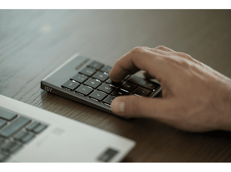 Thumbnail - ISY IKE-7000, Ziffernblock, Scissor, kabellos, Grau