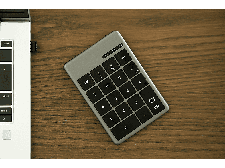 Thumbnail - ISY IKE-7000, Ziffernblock, Scissor, kabellos, Grau