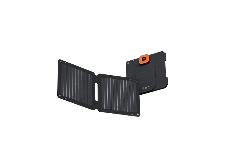 Panel Solar - Xtorm XR2S14, 14W, IPX4, Plegable, 1x USB-A, USB-C, Pantalla LCD, Negro
