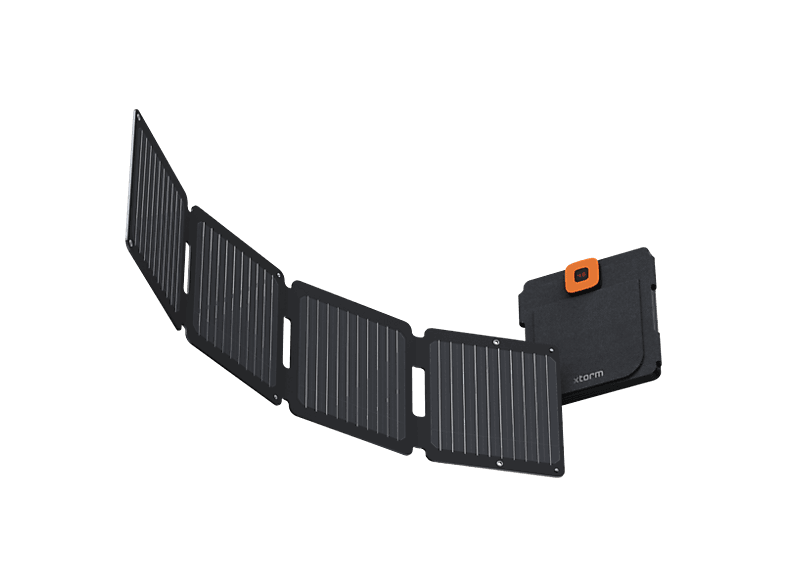 Panel Solar - Xtorm XR2S28, 28W, IPX4, Plegable, 1x USB-A, USB-C, Pantalla LCD, Negro