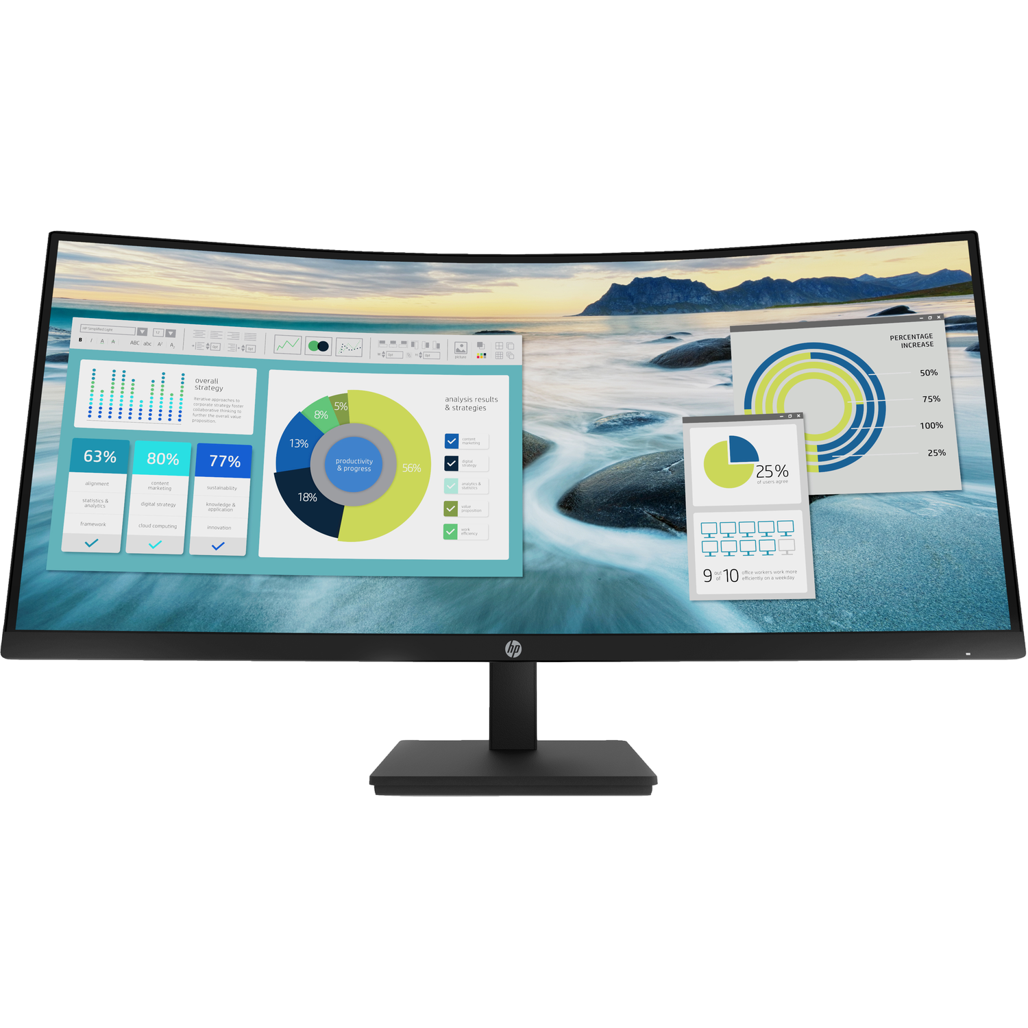 Hp P34hc G4 - 34 Inch 3440 X 1440 (uwqhd) Va In Hoogte Verstelbaar