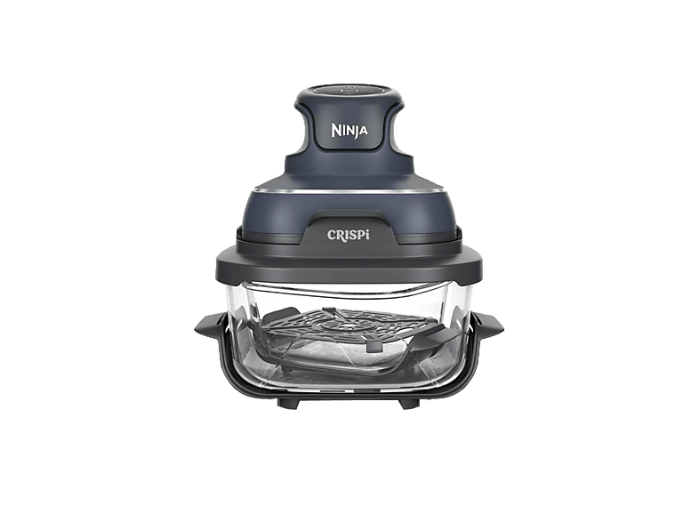 Freidora de aire - Ninja CRISPi FN101EUGY, 1700W, Hasta 180ºC, 2 Cestas 3.8l y 1.4l, Azul