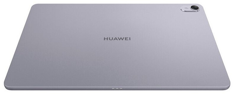 Egy ezüst Huawei tablet. A hátlapon kamera, a márkanév és egy elegáns, minimalista dizájn található.