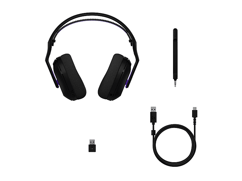 LOGITECH G G522 Lightspeed Kablosuz Bluetooth Kulak Üstü Oyuncu Kulaklığı Siyah
