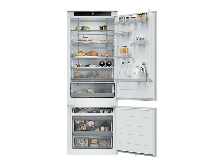 Frigorífico combi integrable - Haier HBQW5719E, No Frost, 193.5 cm, 382 l, Sin Panelar