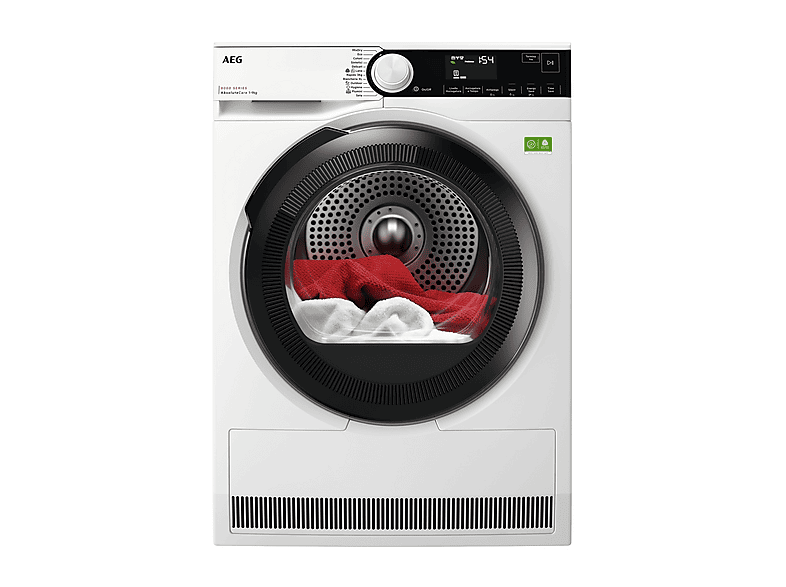 ASCIUGATRICE AEG TR8HD9A A pompa di calore, 9 kg, profondità 63,6 cm, 60 dB(A), Bianco, Classe