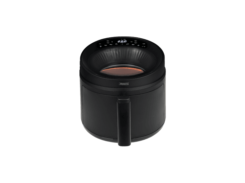 Princess 01.182270.01.001 Cyclonic Clear View Xl - Airfryer Zwart 5 L 1500 W