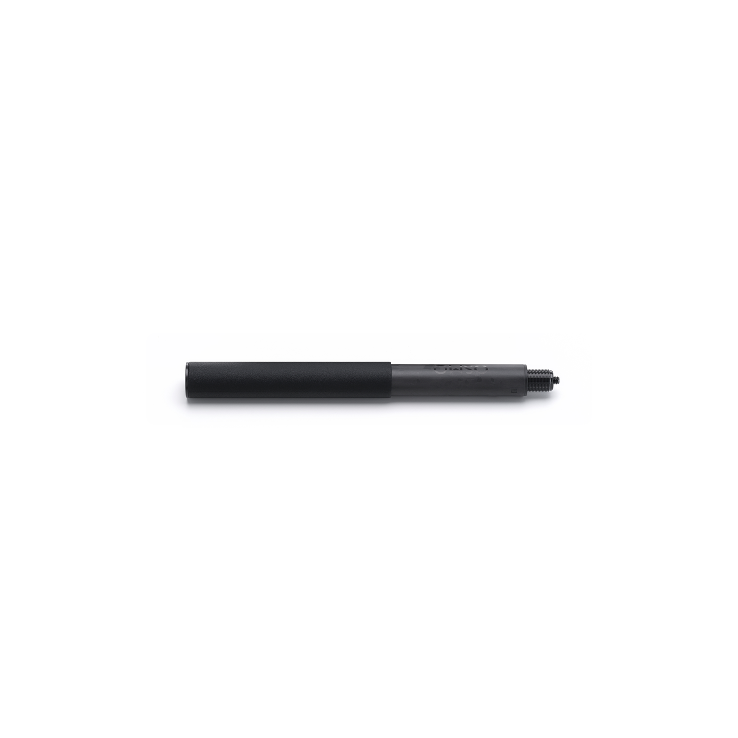 Un stylo noir est posé horizontalement sur une surface blanche. Le stylo a une prise texturée et une pointe aiguisée.