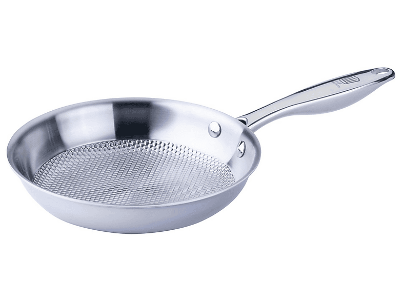 Chefkoch Trifft Fackelmann 23875 Tri-Ply Bratpfanne (Aluminium, passend für alle Herdarten, 20 cm, PFAS-frei)