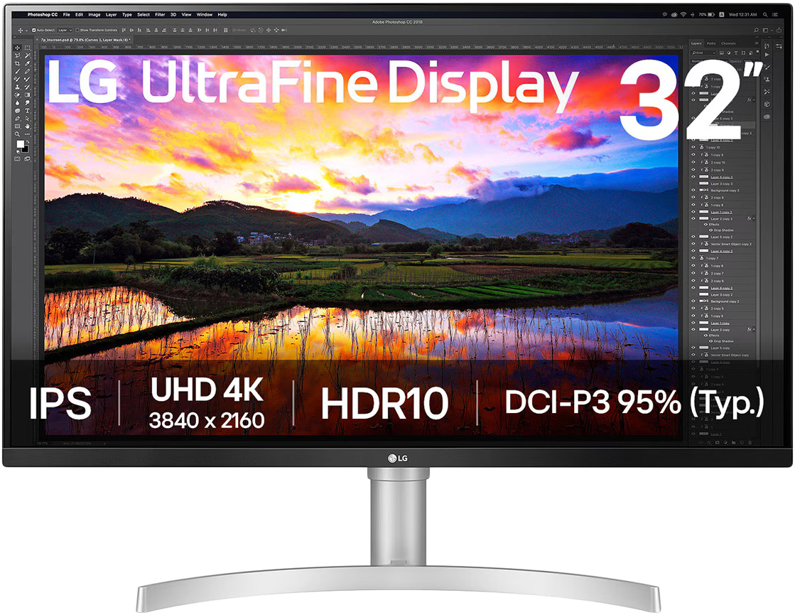 LG UltraFine 32UN650K-W 31,5'' Sík 4K 60 Hz 16:9 IPS Monitor