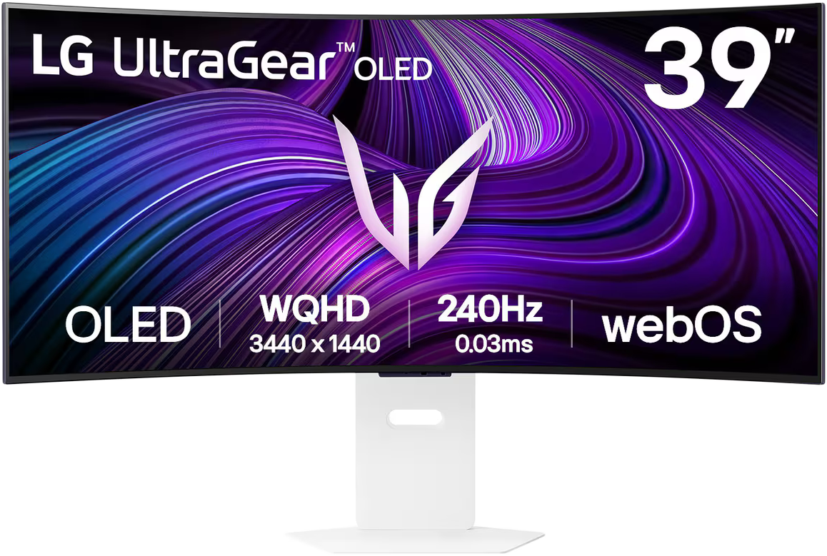 LG UltraGear 39GX90SA-W 39'' Ívelt WQHD 240 Hz 21:9 OLED Gamer Monitor