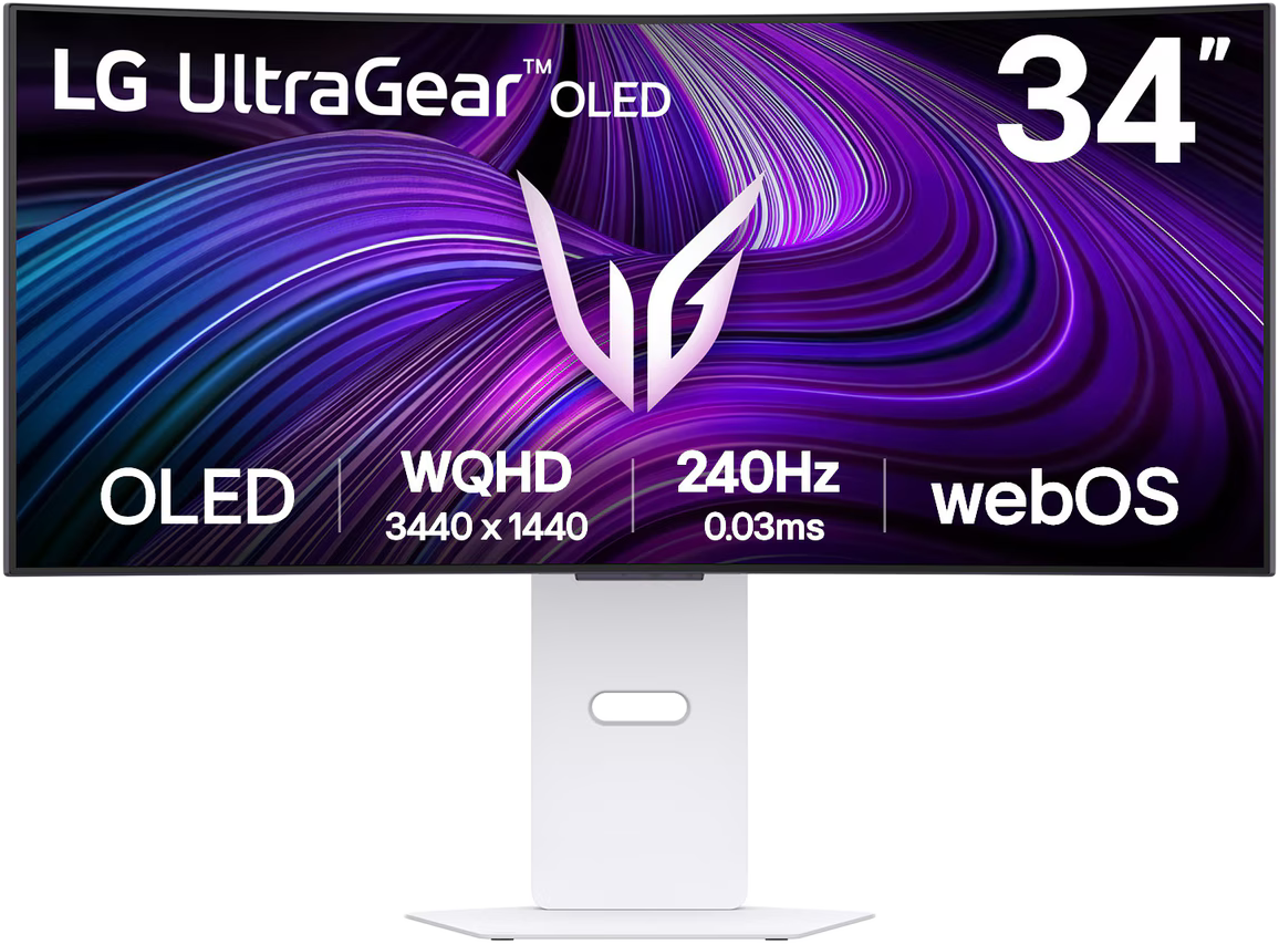 LG UltraGear 34GX90SA-W 34'' Ívelt WQHD 240 Hz 21:9 OLED Gamer Monitor