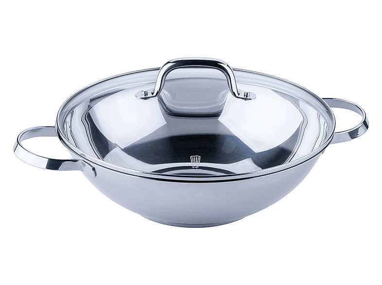 Chefkoch Trifft Fackelmann 23872 Rosenheim Wokpfanne (Aluminium, passend für alle Herdarten, 30 cm, PFAS-frei)