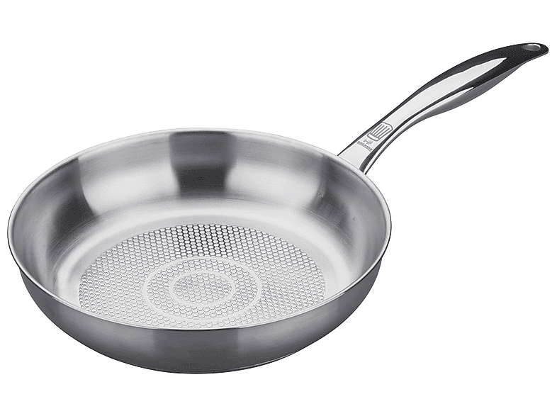 Chefkoch Trifft Fackelmann 23369 "München" Bratpfanne (Edelstahl, passend für alle Herdarten, 24 cm, PFAS-frei)