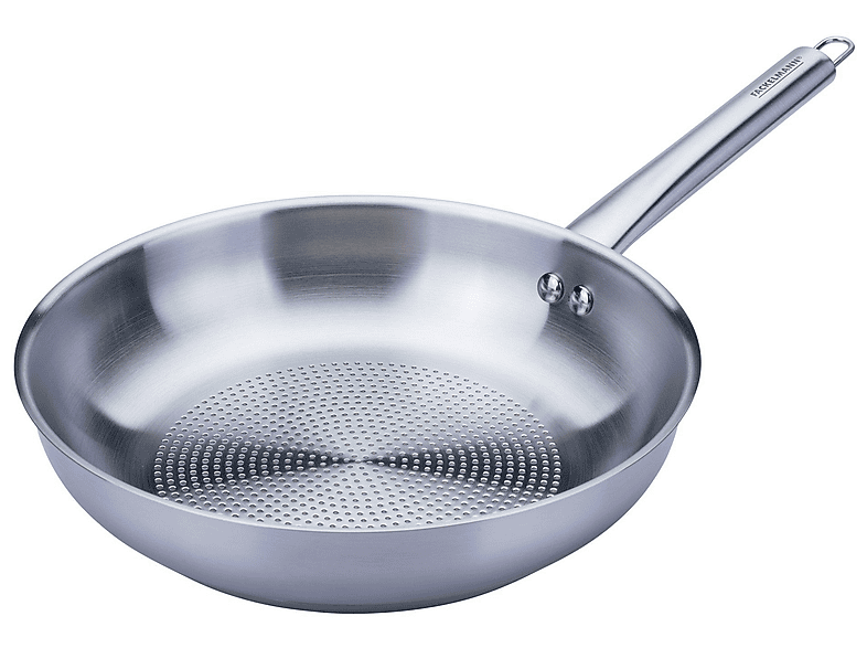 Fackelmann 66161 Pfanne (Edelstahl, passend für alle Herdarten, 24 cm, PFAS-frei)