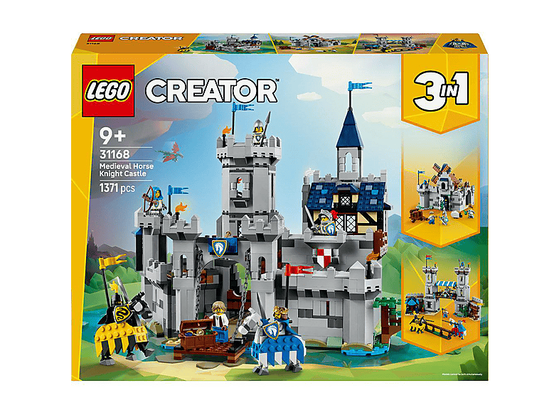 LEGO Creator 31168 Ritterburg im Mittelalter Bausatz, Mehrfarbig