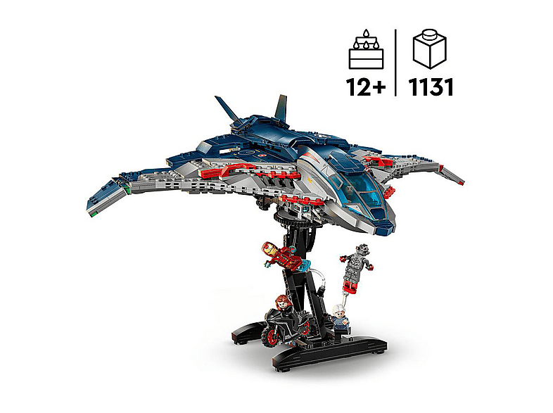 Thumbnail - LEGO Super Heroes 76325 Avengers: Age of Ultron Quinjet Bausatz, Mehrfarbig