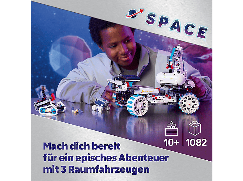LEGO Technic 42211 Lunar Outpost Mondrover-Raumfahrzeug Bausatz, Mehrfarbig