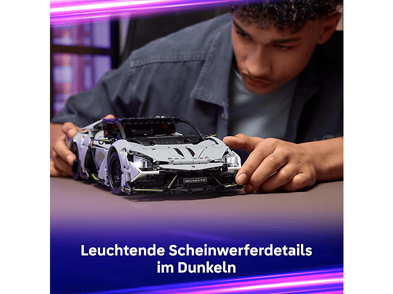 Lego Technic 42214 Lamborghini Revuelto Supersportwagen Bausatz — Foto 4 von 5