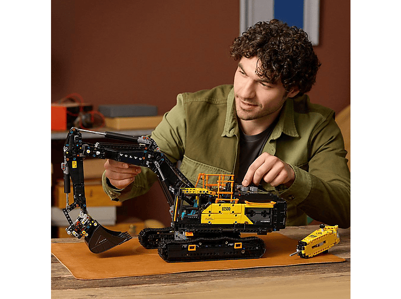 LEGO Technic 42215 Volvo EC500 Hybrid Bagger Bausatz, Mehrfarbig