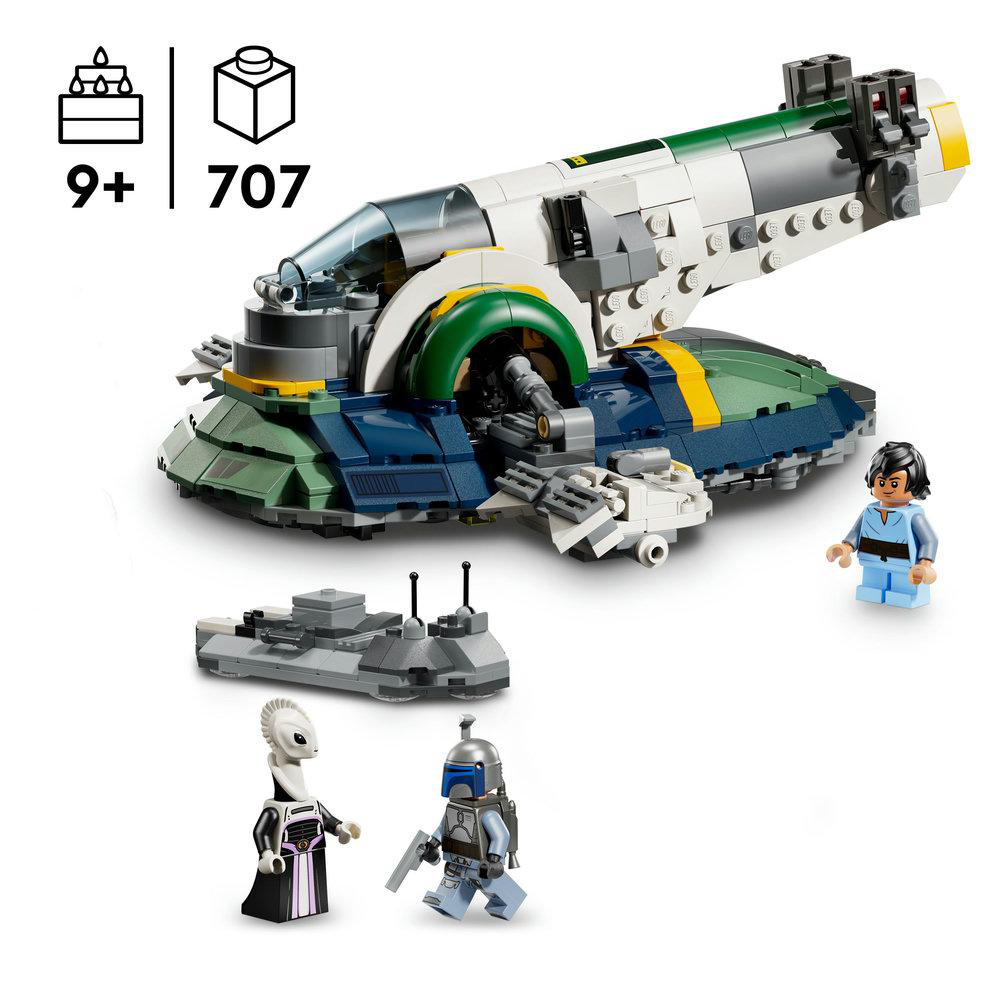 LEGO Star Wars Set. Ein großes Raumschiffmodell mit Mini-Figuren. Das Set enthält 707 Teile. Es ist für Kinder ab 9 Jahren geeignet.