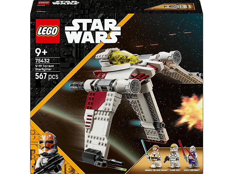 LEGO Star Wars™ 75432 V-19 Torrent-Sternjäger Bausatz, Mehrfarbig