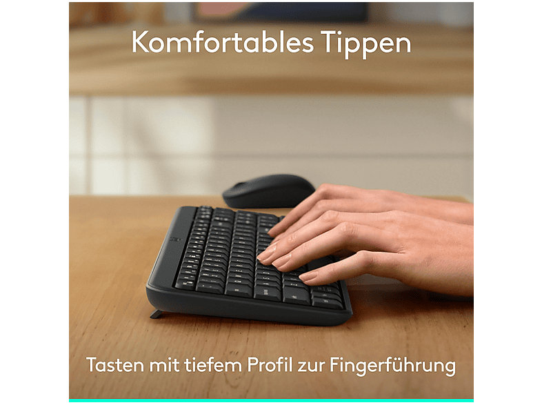Thumbnail - LOGITECH MK250 Bluetooth Combo, DEU (Qwertz), Maus-und-Tastatur-Set, kabellos, Grafit