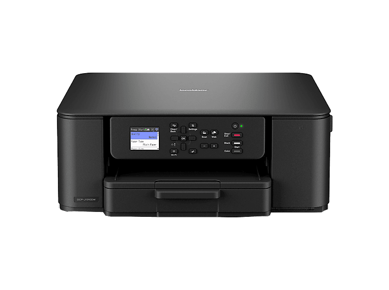 Impresora multifunción tinta - Brother DCP-J1310DW, 16ppm, Doble Cara, Pantalla a color de 4.5 cm, WiFi 5GHz y USB, Negro