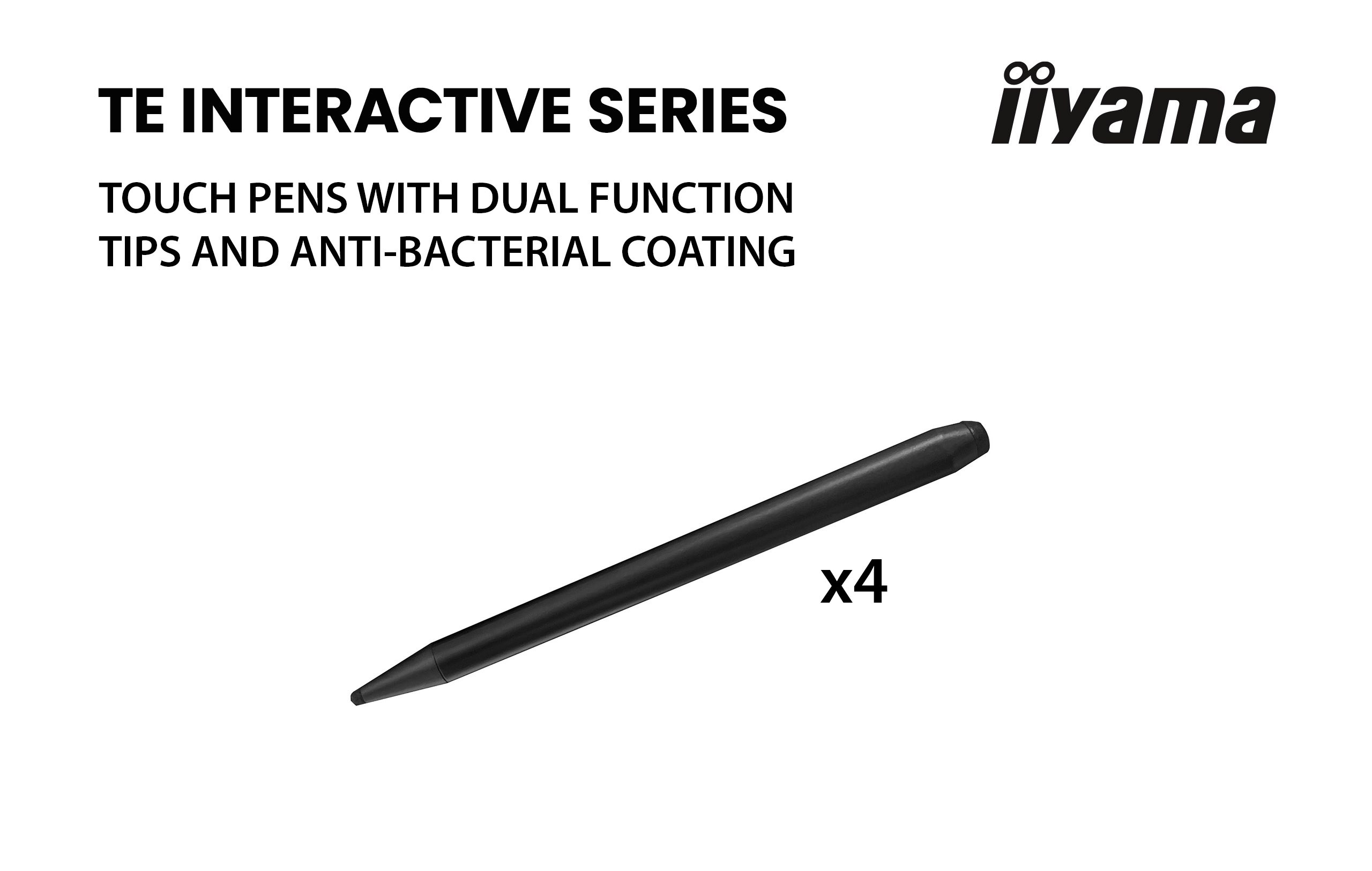 Czarny rysik, ustawiony po przekątnej, na białym tle. Tekst brzmi: 'TE INTERACTIVE SERIES'.