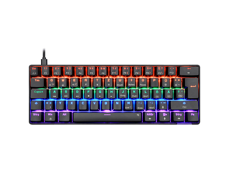 Thumbnail - ISY IGB-1000-BK, Tastatur & Maus Set, Mecha-Membran, kabelgebunden, Schwarz