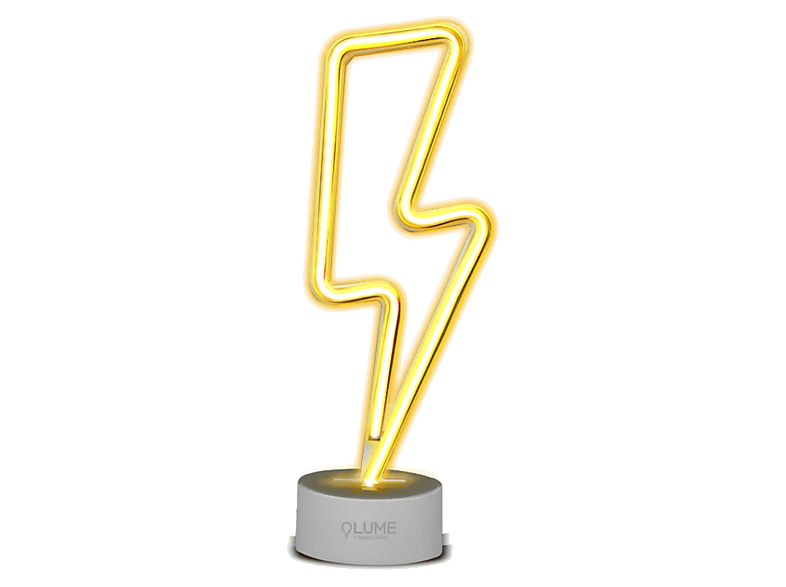 Stojący neon LED SBS Piorun Żółty