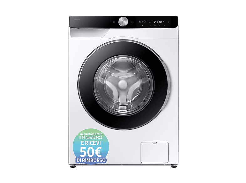 Samsung Ww90Dg6G94Lku3 Lavatrice, Caricamento frontale, 9 kg, 48 cm, Classe A