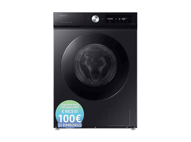 Samsung Ww90Db7U94Gbu3 Lavatrice, Caricamento frontale, 9 kg, 60 cm, Classe A