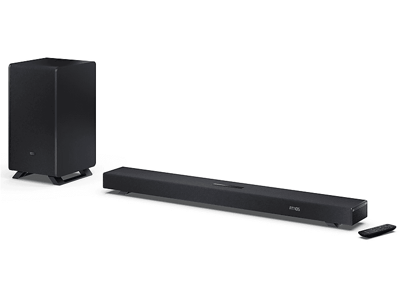 Soundbar Sharp | 3.1.2 Dolby Atmos/DTS:X Soundbar with Wireless Subwoofer | HT-SBW53121(BK) | 550 W | Bluetooth | Black | Wireless connection – zdjęcie 3