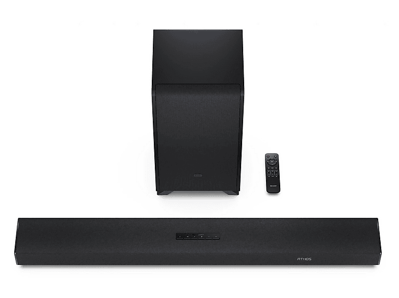Soundbar Sharp | 3.1.2 Dolby Atmos/DTS:X Soundbar with Wireless Subwoofer | HT-SBW53121(BK) | 550 W | Bluetooth | Black | Wireless connection – zdjęcie 2