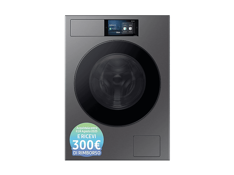 Samsung Wf90F09C4Su3 Lavatrice, Caricamento frontale, 9 kg, 60 cm, Classe A