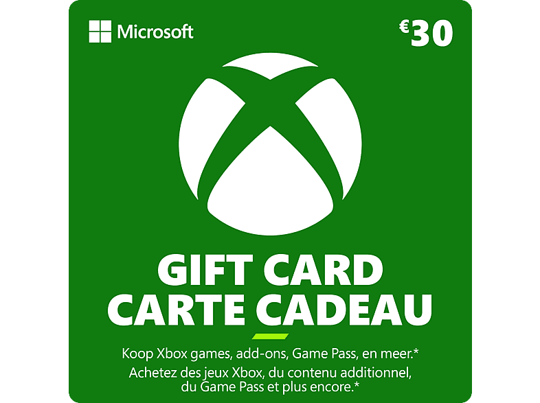 Microsoft Digitale Cadeaukaart - 30€