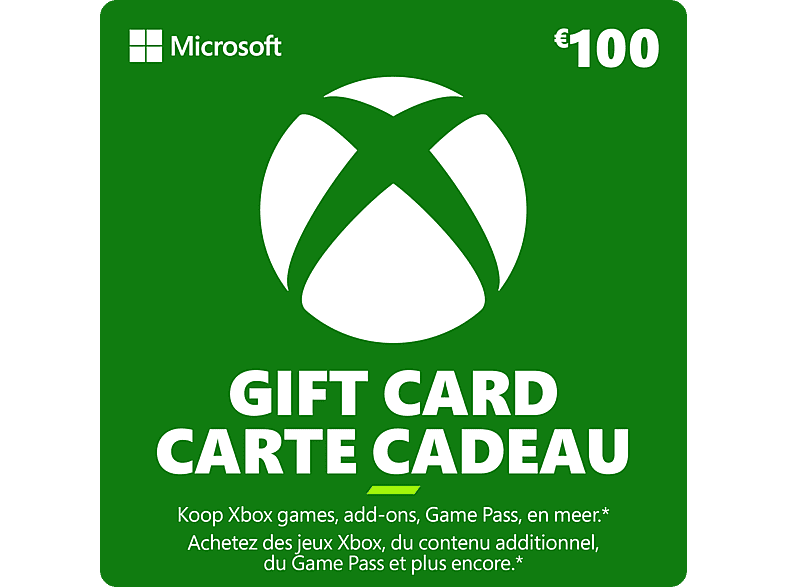 Microsoft Xbox Cadeaukaart € 100 Digitaal