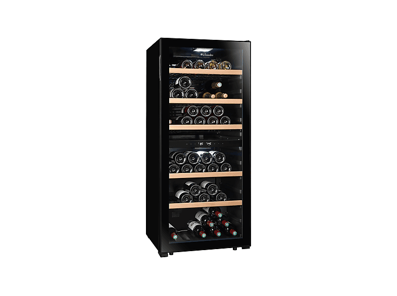 La Sommelière LS102DZblack- 2 Temperaturzonen Weinkühlschrank (233 l, 157 kWh, EEK: G, Schwarz, Anzahl Flaschen: 102) — Foto 3 von 5