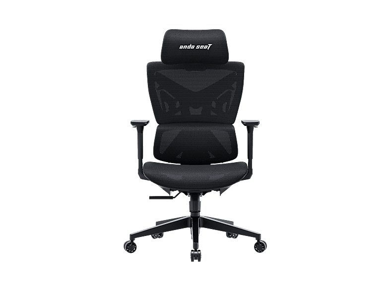 Andaseat X-air Mega Premium Mesh Gaming Chair - Space Black Gamestoel Zwart afbeelding
