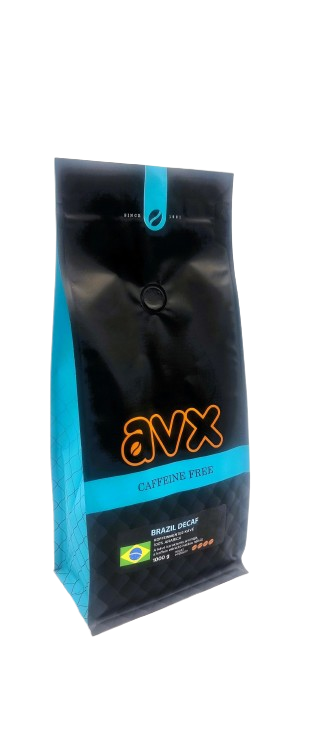 AVX BRAZILDECAF1000G Brazil koffeinmentes pörkölt szemes kávé 1000g