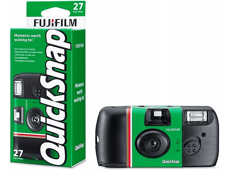 Aparat jednorazowy FUJIFILM QuickSnap Czarny – zdjęcie 3