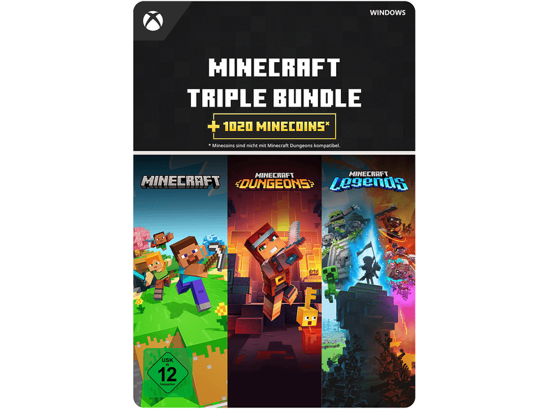 Kod aktywacyjny MICROSOFT Gra PC Minecraft Triple Bundle | sprawdź cenę ...