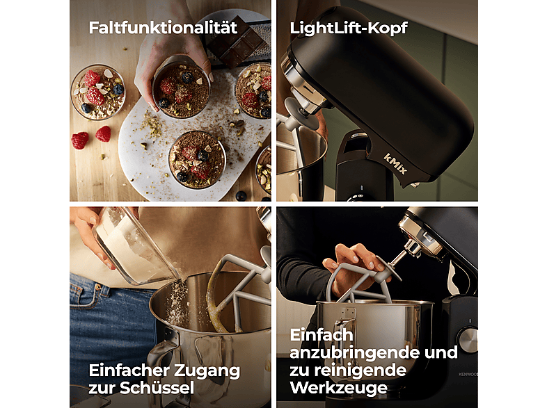 Kenwood KMX751ABK kMix Küchenmaschine Schwarz (1000 Watt) — Foto 4 von 5